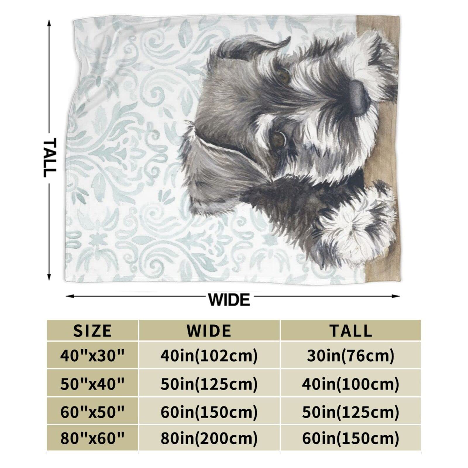 シュナウザー毛布セット Amazon｜ブランケット シュナウザー 可愛い 犬 アニメ 毛布